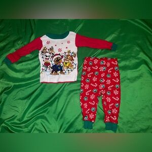 Paw Patrol Red and Green Pajama Top & Pants 12 Months